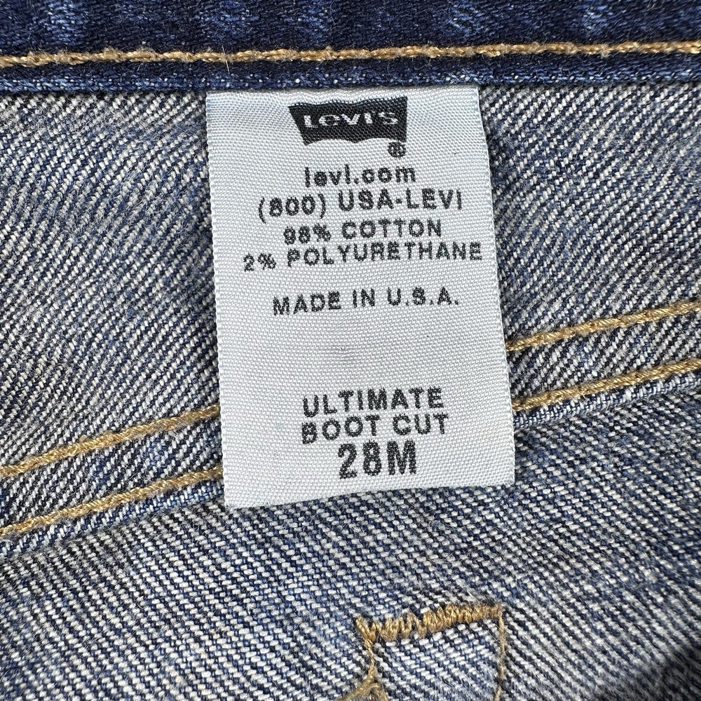 Vintage LEVI'S Jeans Womens 28 90's Made in USA Premium Ultimate Bootcut Y2K - Picture 5 of 13